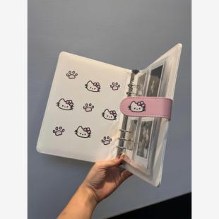 hellokitty拍立得相册卡册收纳册A5活页收纳本四宫格3寸照片小卡