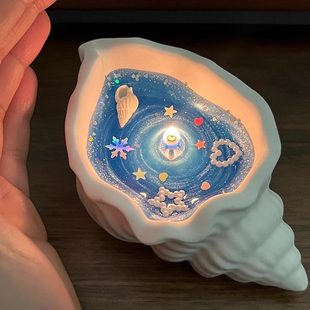 海螺香薰蜡烛卧室氛围感摆件浪漫高级香氛伴手礼创意生日礼物闺蜜