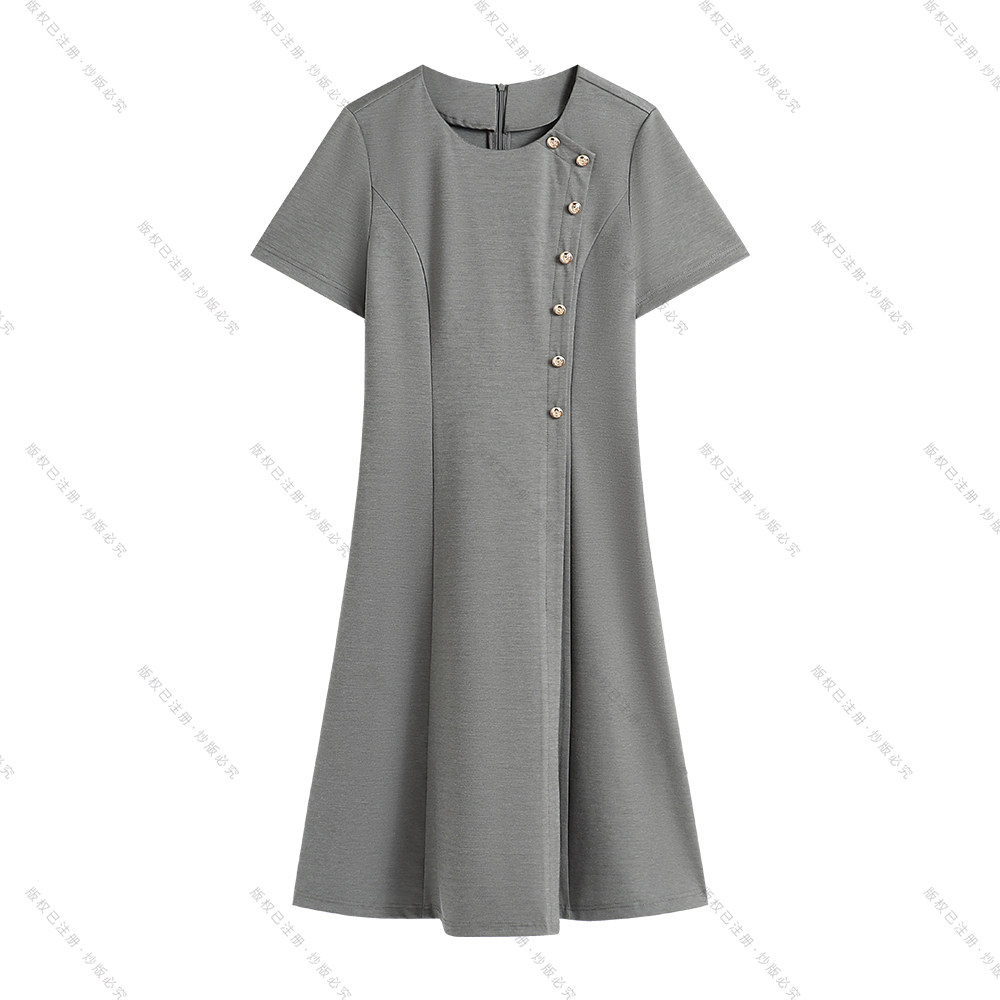 【南油虹姐】新款夏季时尚休闲高端名媛修身短袖连衣裙S3225