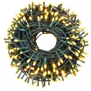 圣诞树灯led小彩灯闪灯串灯圣诞节装饰插电墨绿线户外防水灯串灯