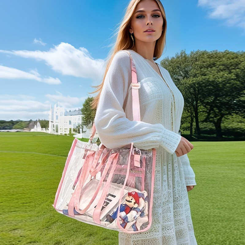 MOBILE PHONE WATERPROOF BAG TRANSPARENT STORAGE BAG LARGE CAPACITY CROSSBODY BAG SHOULDER BAG SUMMER OUTDOOR WATER RAFTING WATERPROOF BAG