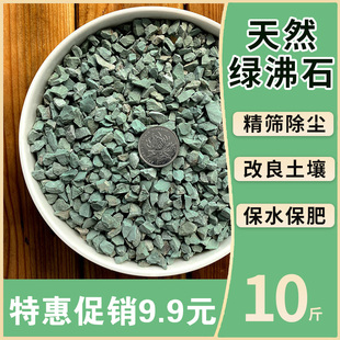 绿沸石颗粒多肉铺面石园艺土壤改良基质盆栽营养天然精品猫砂拌料