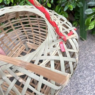 鸡笼竹编家禽用室外竹编关鸡鸭笼子纯手工头层编织养殖喜事周转用