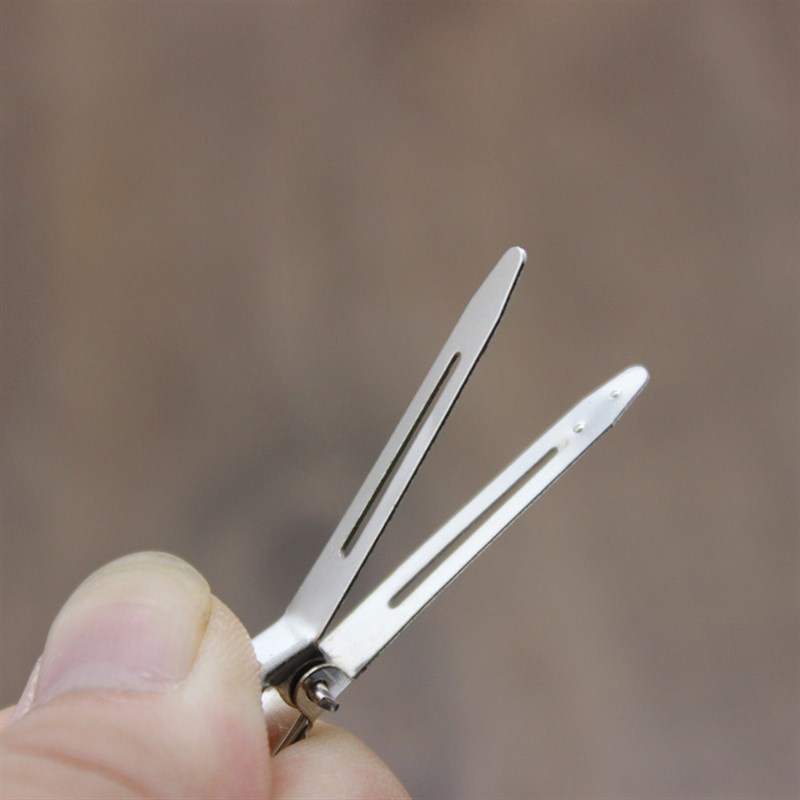 美发不锈钢鸭嘴夹定位夹子固定头花手推波纹盘发分区夹皮卡路盒装