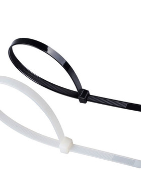 耐高温国标扎带国标4*250mm黑色尼龙扎带4x250mm塑料扎带250条/包