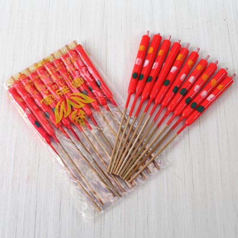 花烛粗款竹签烛红蜡烛香烛喜庆节庆无字室内过年花烛家用一包5对