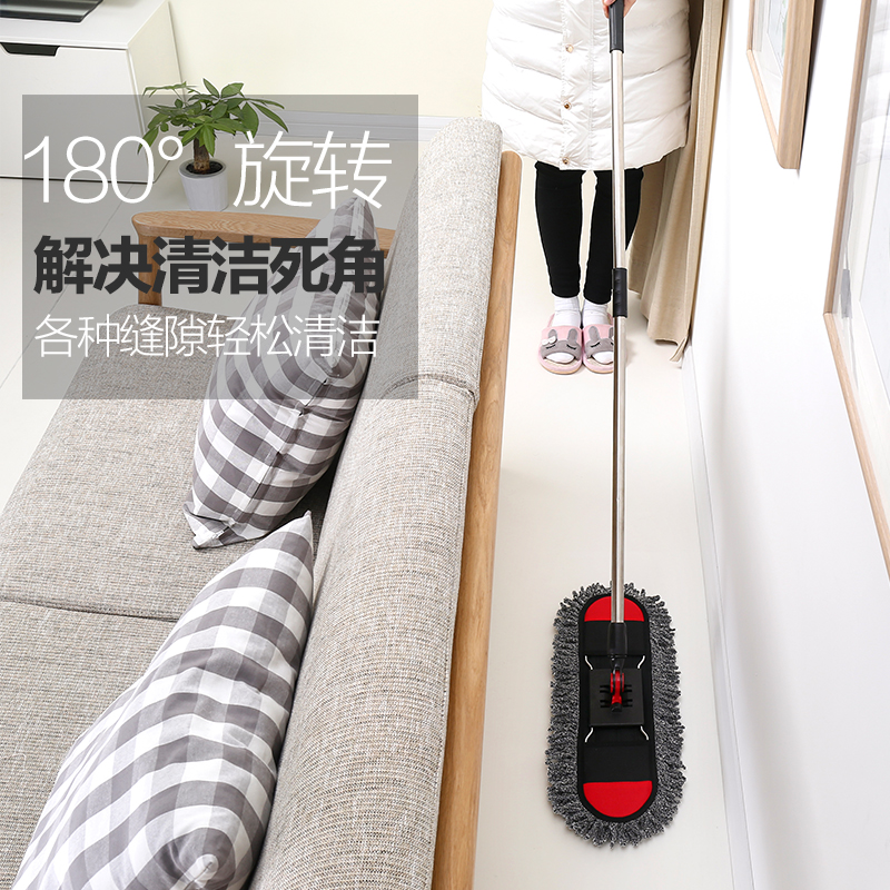 大号平板拖把懒人擦地拖家用尘推木地板瓷砖地平拖拖布墩布利器