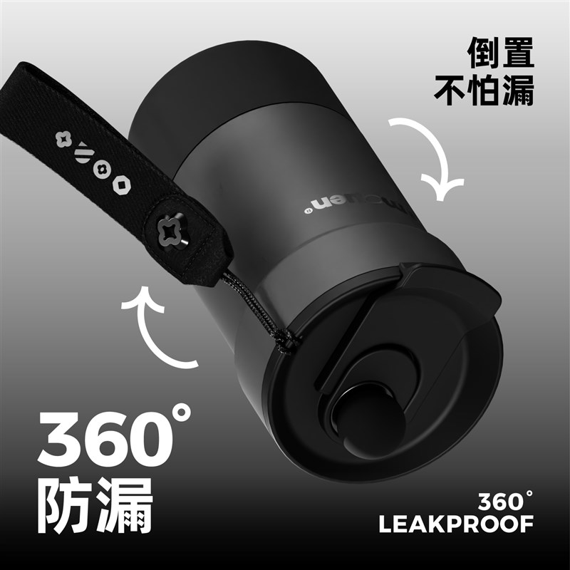览萌Lane Mouen保温杯咖啡杯不锈钢高颜值水杯便携双饮杯吸管杯子图片