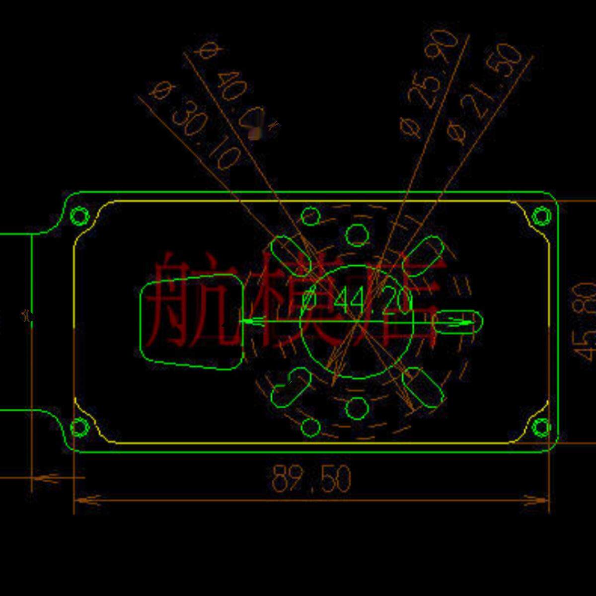 航拍多旋翼植保无人机电机马达座铝合金16四轴30六轴35mm多轴配件