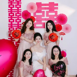 新房装 婚房布置套装 饰拉花女方卧室男方房间全套婚礼用品大全结婚