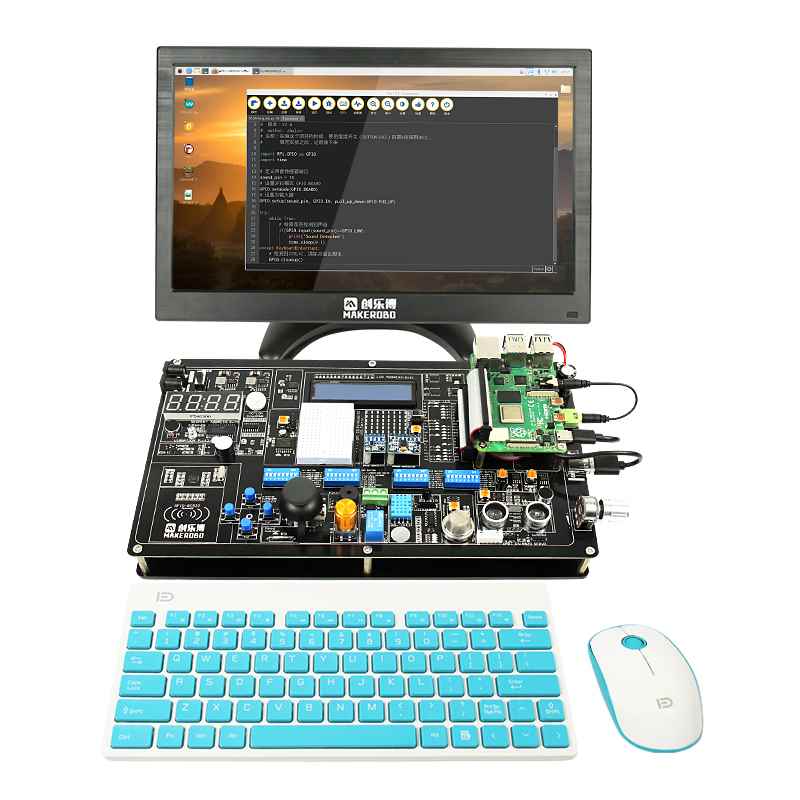 速发Raspberry pi树莓派4B实验板传感器套件Pytho图形化编程scrat