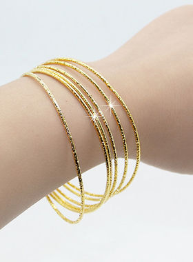 现货速发敦煌飞天手镯臂钏苗银唐风臂环汉服民族风肚皮舞饰品手环