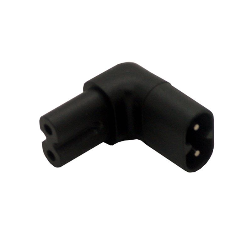 现货速发C7转C8转换器 上弯0度拐角 八字插尾拐弯变向转换插头 2.