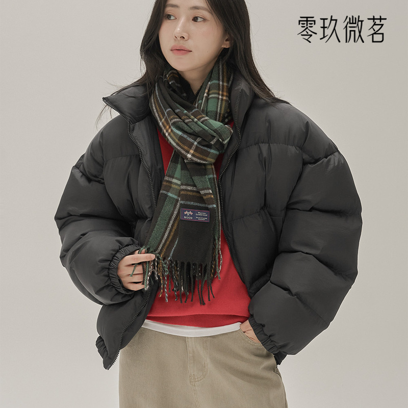 零玖微茗2025韩版秋冬季新款宽松短款棉服大码显瘦棉衣外套78531