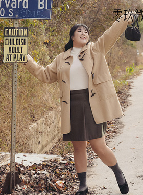 零玖微茗2025微胖大码打底上衣保暖显瘦基本款半高领针织衫78710