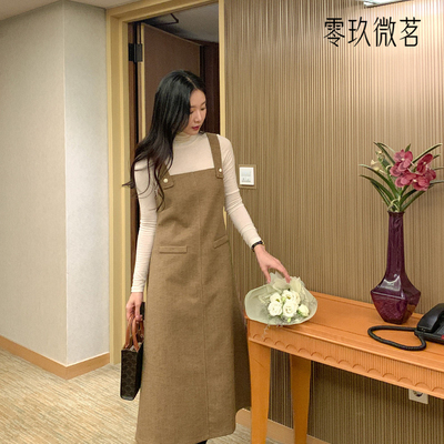 09women大码韩可爱甜美背心裙毛圈吊带中长款A版显瘦连衣裙78902