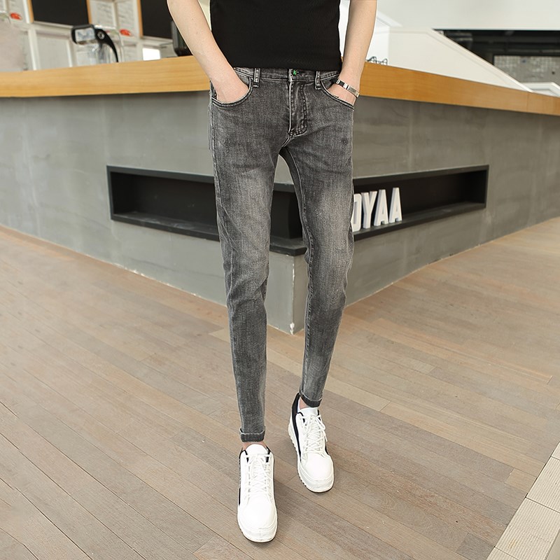 155款26小码XS矮小个子160男生铅笔牛仔裤学生27号S小脚裤子长裤