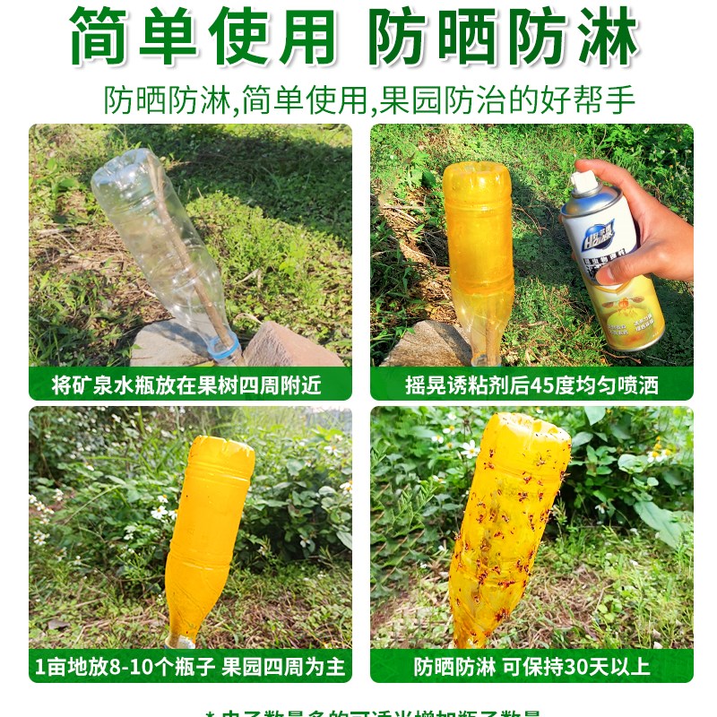好尔德瓜果实蝇针蜂诱粘剂昆虫诱捕剂果蝇针蜂药引诱剂果蝇诱捕器图片