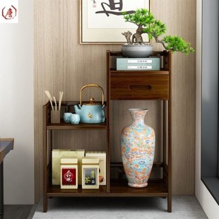 边几角几小茶水柜实木茶具茶叶收纳柜沙发边柜置物架茶架子
