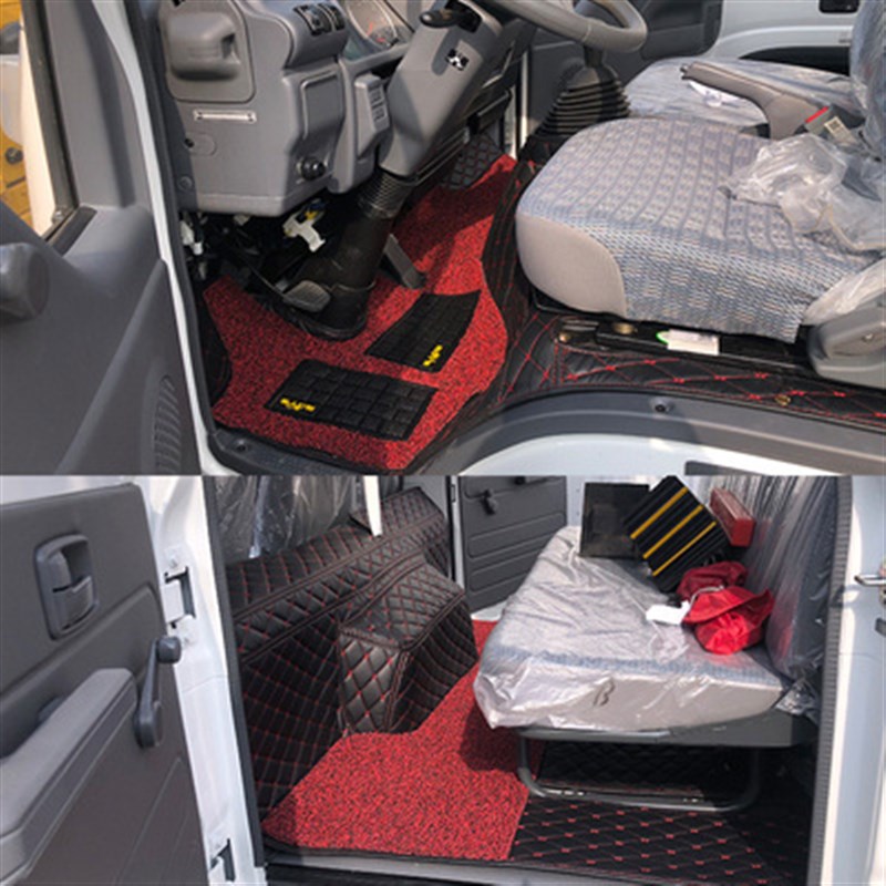 国六五十铃M100M600P700P铃咖全包围脚垫 庆铃KV100KV600货车脚垫