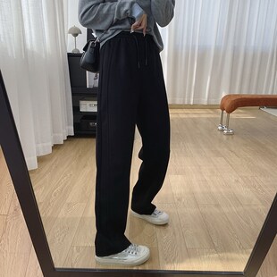 女春季 子香蕉镰刀裤 宽松直筒休闲阔腿裤 裤 春秋 2025新款 显瘦弯刀裤