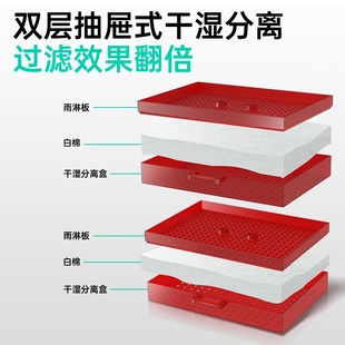 贝森极窄侧溢流溪流缸全套客厅鱼缸大型超白玻璃底滤生态落地缸