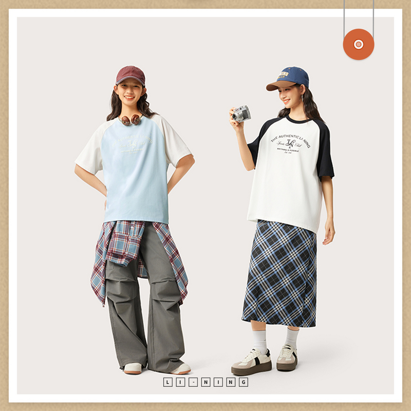 李宁运动潮流系列女子短袖