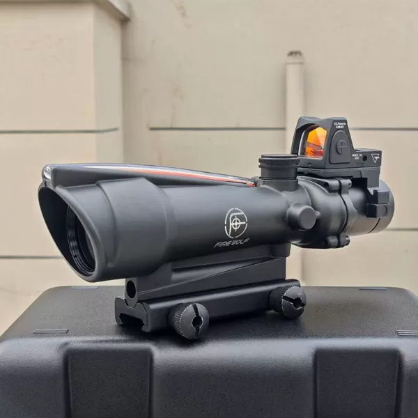 3.5倍吃鸡倍镜3.5X30三角分化高清吃鸡光纤海螺模型摆件弹弓玩具