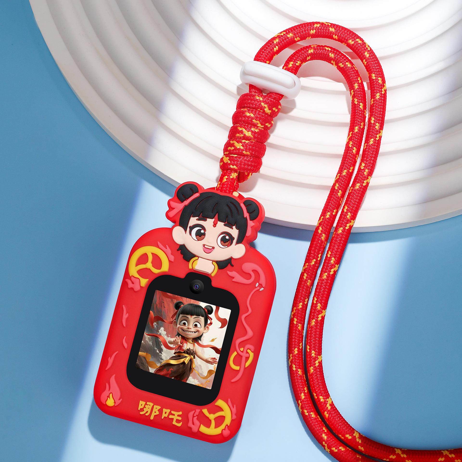 通用联想D2/A9/A1/A11儿童电话手表表带挂脖套保护壳表链吊绳胶套