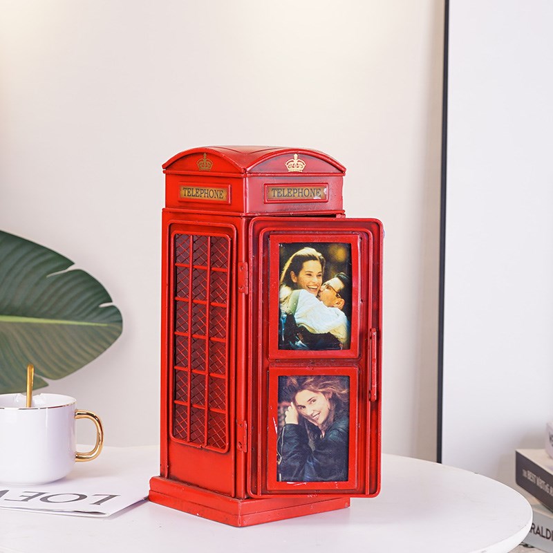 速发铁艺复欧亭摆件模型风古摆装饰品金属工艺品酒柜式设软装