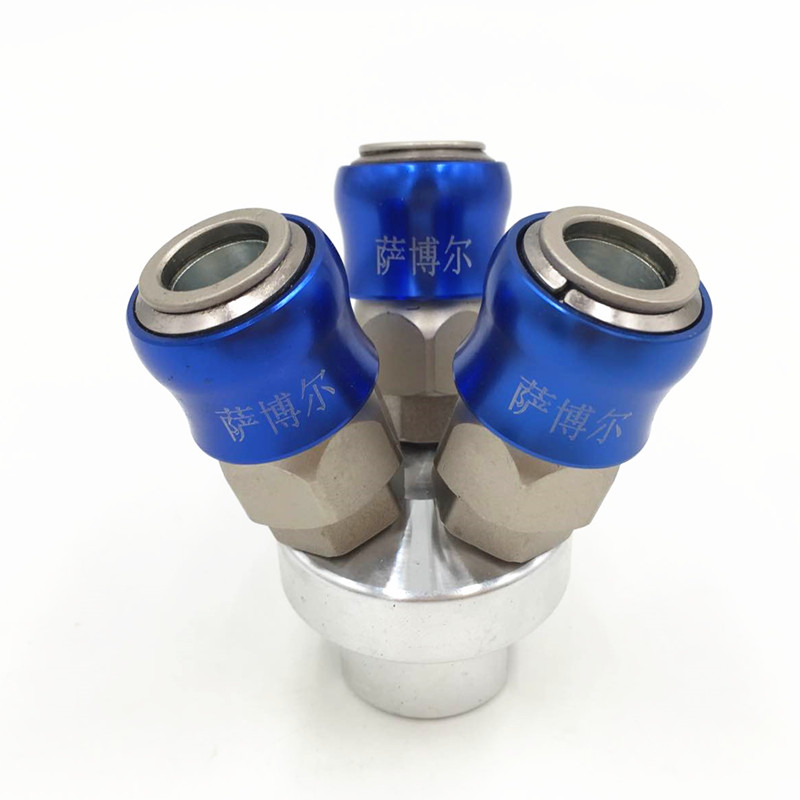 现货速发C式气动快速接头氧气管空压机气泵配件两通三通工具公母