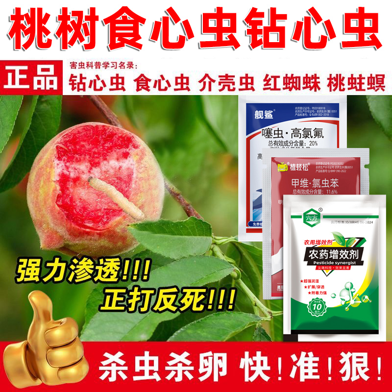 桃树杀虫噻高氯氟药李子蚜