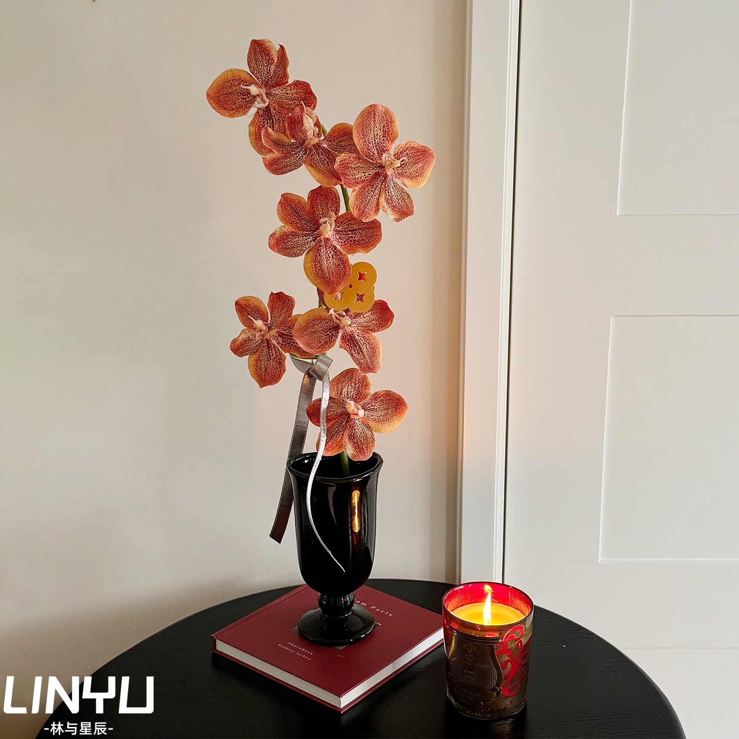 仿真花假花蝴蝶兰高品质桌面家居装饰摆件盆栽新年餐桌玄关兰花,家居饰品,仿真花/假花,淘宝优惠券,粉丝福利购,淘宝优惠卷