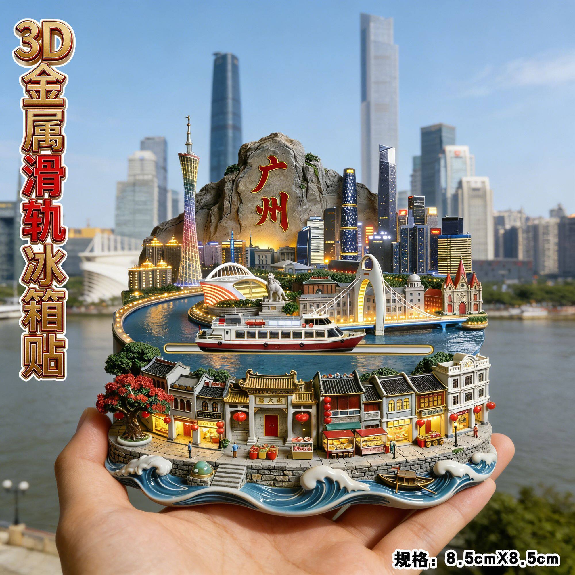 广州旅游景点纪念品冰箱贴伴手礼