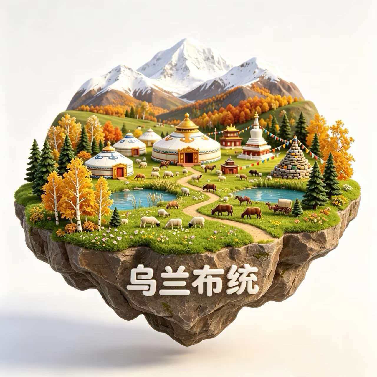 乌兰布统旅游文创纪念品冰箱贴