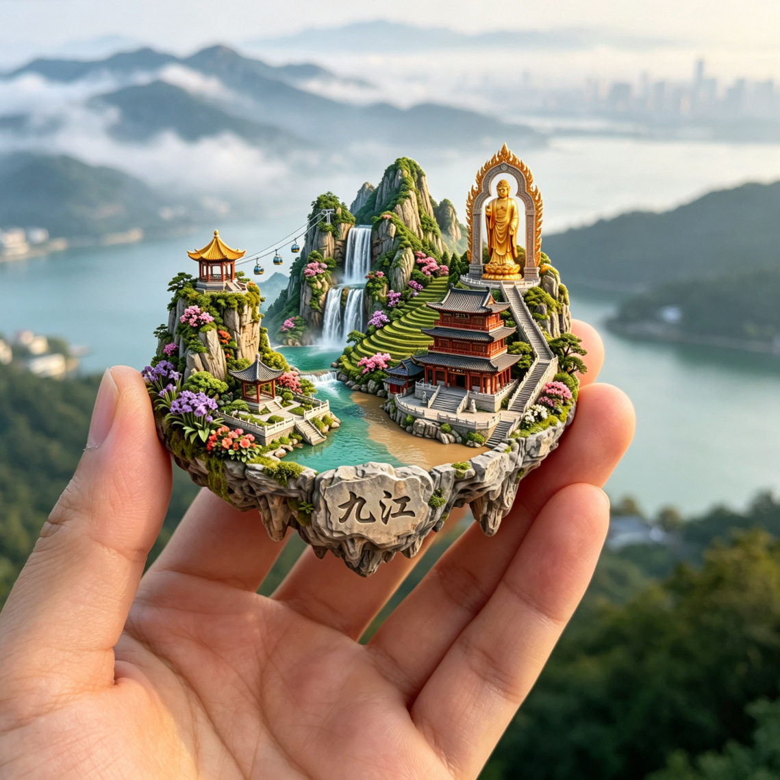 江西九江庐山旅游纪念品冰箱贴