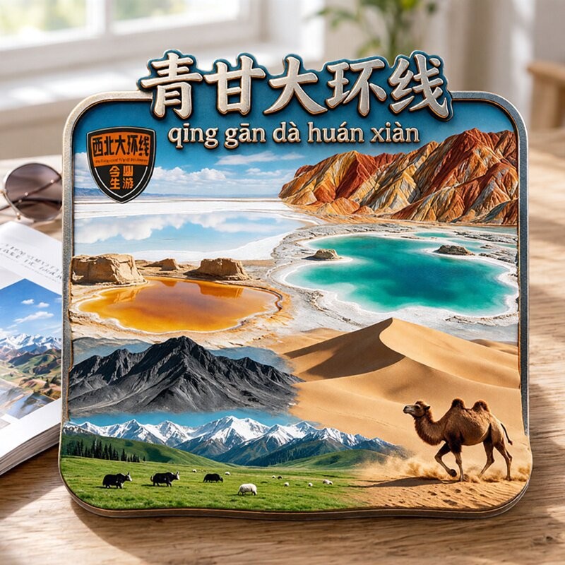 青甘大环线青海甘肃旅游冰箱贴