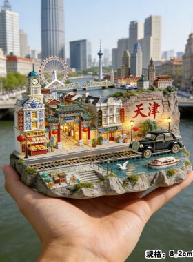 天津旅游景点纪念品冰箱贴伴手礼
