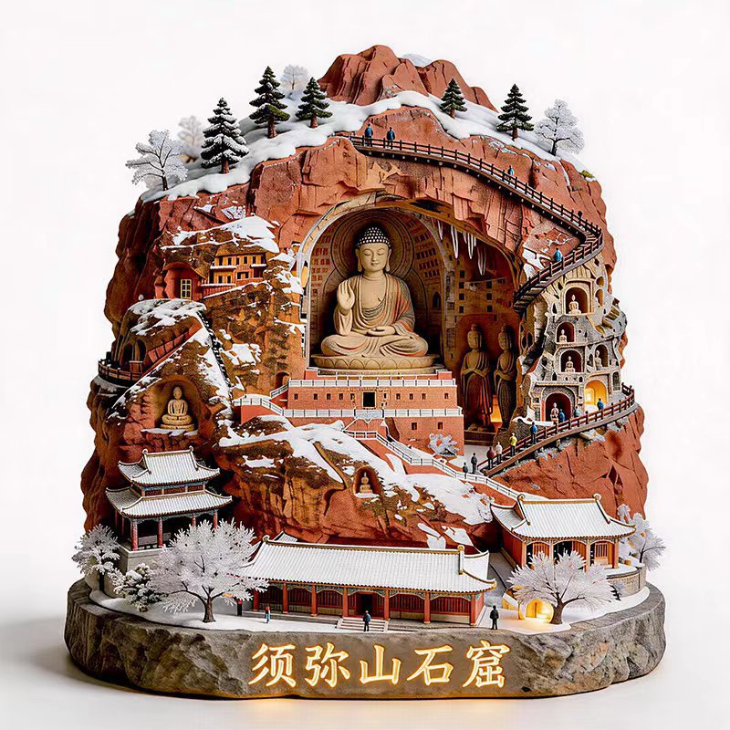 宁夏城市旅游纪念品文创冰箱贴
