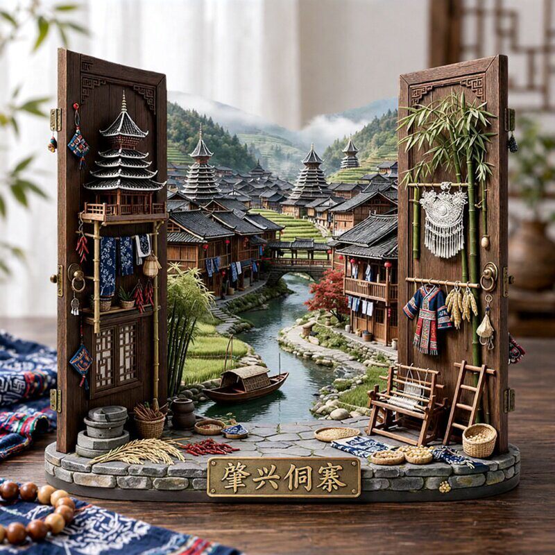 肇兴侗寨旅游景点纪念品冰箱贴