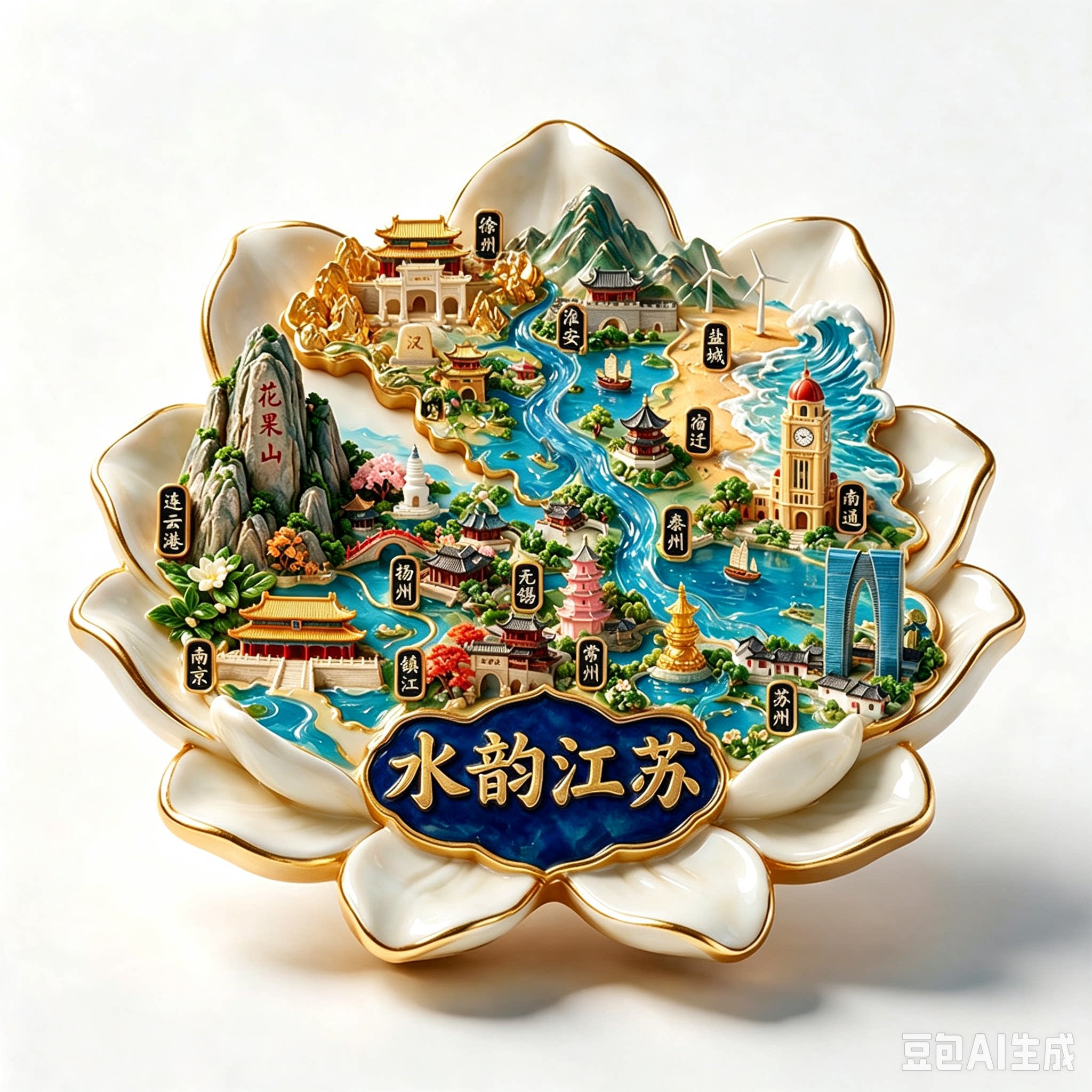 江苏城市旅游纪念品冰箱贴磁吸
