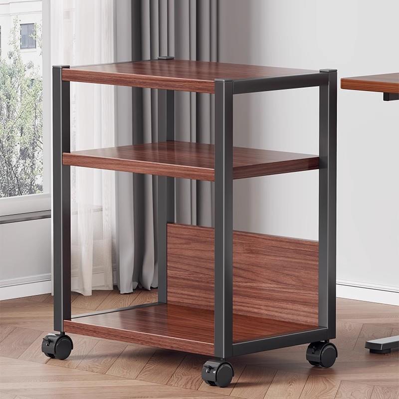 打印机置物架家用电脑主机托架办公室落地可移动架子文件放置柜子