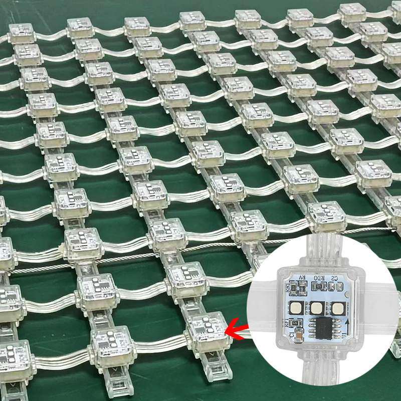 LED透明像素屏亮化广告动画屏平面室内户外墙玻璃柔性卷帘网格屏,3C数码配件,USB灯,淘宝优惠券,粉丝福利购,淘宝优惠卷