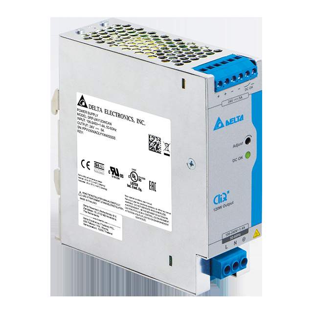 DELTA导轨电源输出24V 120W/ DRP-24V120W1CAN  DRP-24V120W1CBN