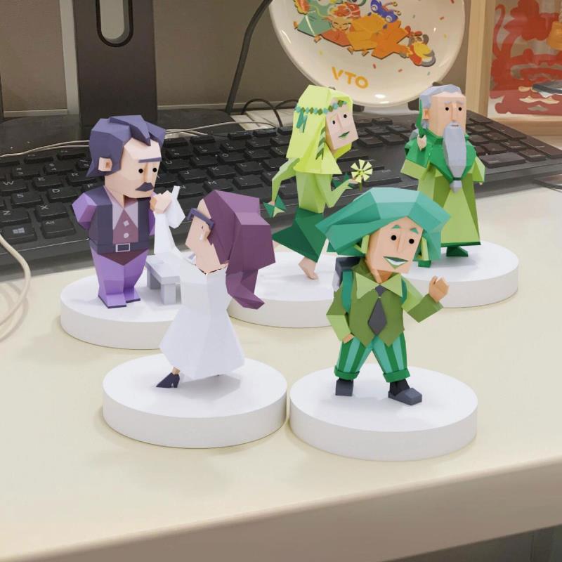 王维诗里的人格摆件立体周边手办立牌亚克力创意桌面车载摆件