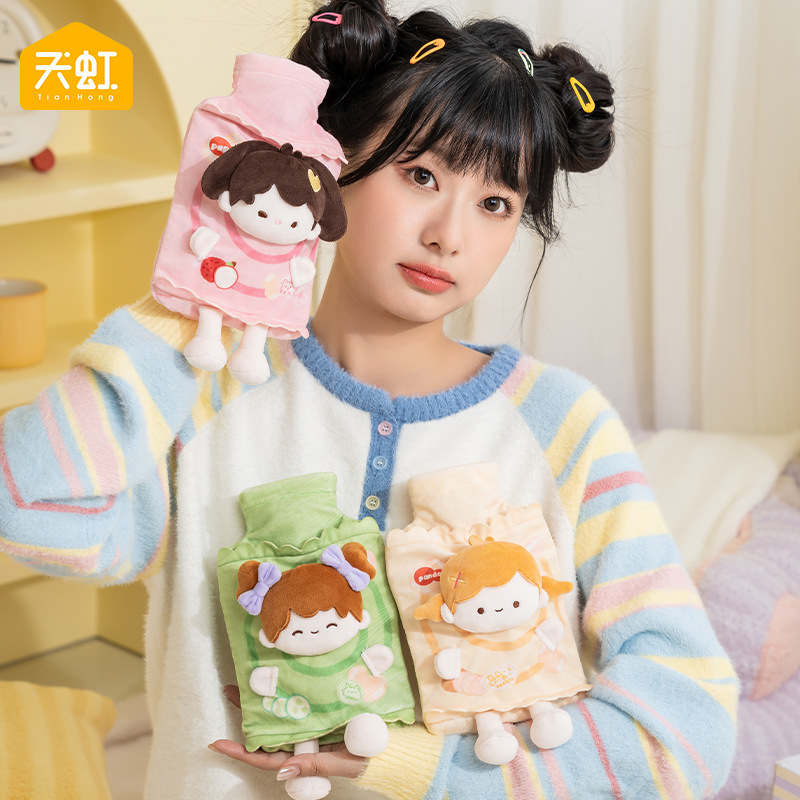 天虹冬季新款灌水热水袋PVC注水暖手袋卡通可爱充水暖手宝