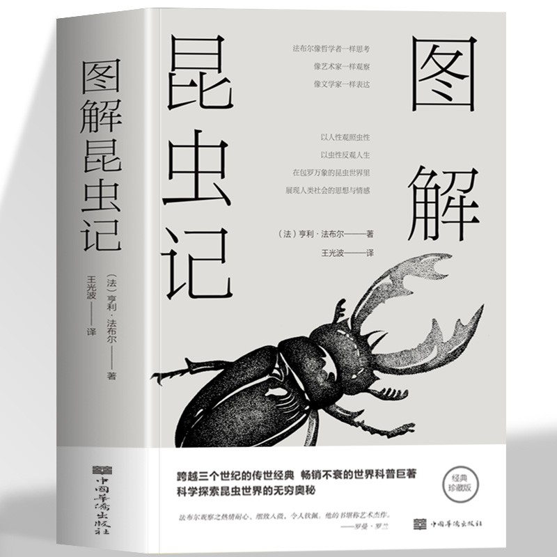 【彩图版】图解昆虫记 儿童自然科普经典文学 中小学生课外阅读书籍