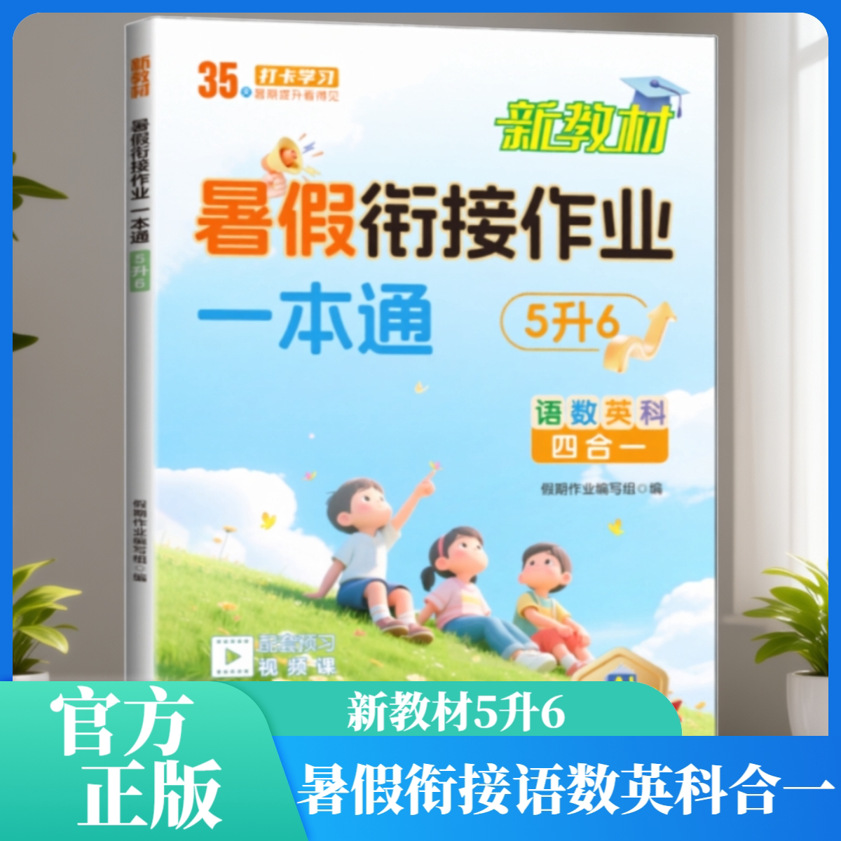 小学生暑假衔接作业 一本通5升6 假期预复习每日一练