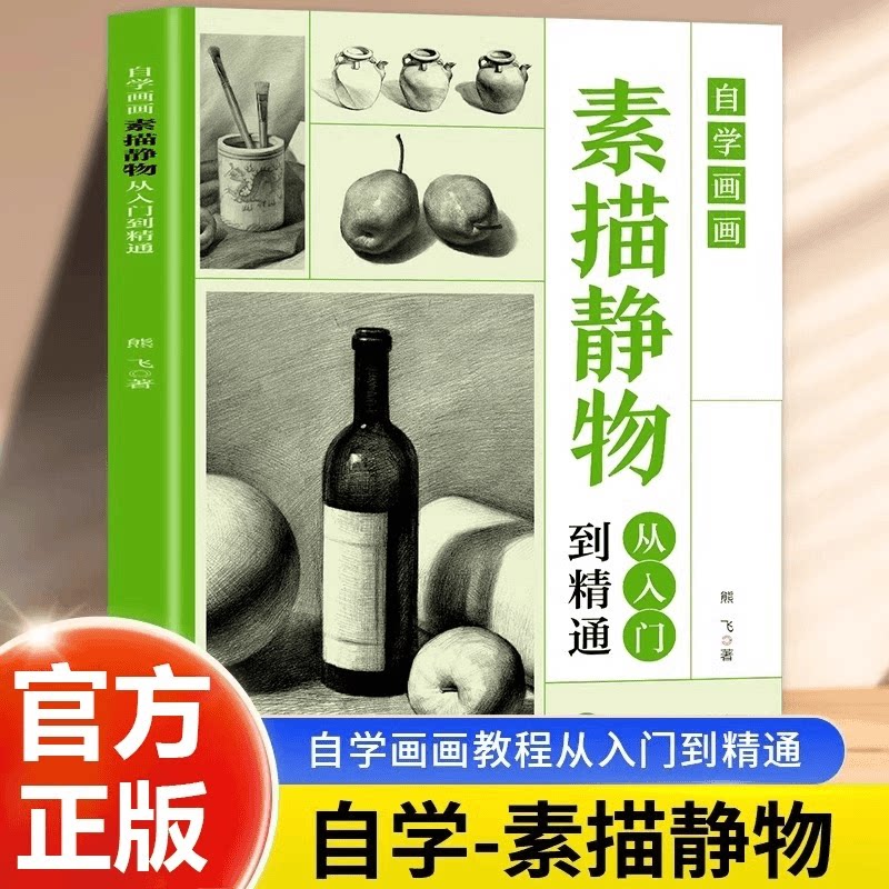 素描静物从入门到精通自学画画 素描静物体教程美术绘画入门书籍