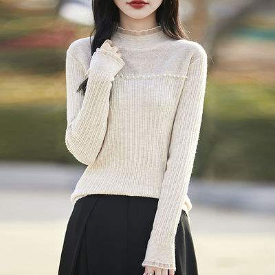2025春秋百搭半高领羊毛衫针织衫